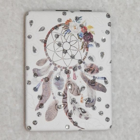 ReneeLily Other - Compact Mirror Embellished Dreamcatcher Design NEW